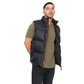 Black - Side - Crosshatch Mens Demerley Contrast Panel Gilet