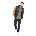 Blue-Black - Front - Crosshatch Mens Demerley Contrast Panel Gilet