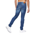 Mid Wash - Back - Duck and Cover Mens Doves Slim Jeans