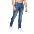 Mid Wash - Side - Duck and Cover Mens Doves Slim Jeans