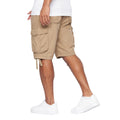 Tan - Back - Crosshatch Mens Jamstar Cargo Shorts