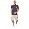 Light Grey - Side - Crosshatch Mens Jamstar Cargo Shorts