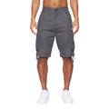 Charcoal - Front - Crosshatch Mens Jamstar Cargo Shorts