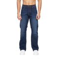 Dark Wash - Front - Crosshatch Mens Winsbury Bootcut Jeans