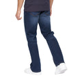 Dark Wash - Back - Crosshatch Mens Winsbury Bootcut Jeans