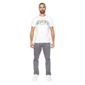 Dark Grey - Side - Duck and Cover Mens Franztown Slim Chinos