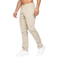 Stone - Front - Duck and Cover Mens Franztown Slim Chinos