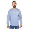 Blue - Front - Duck and Cover Mens Keyaan Crew Neck Sweatshirt