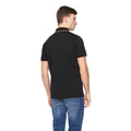 Black - Back - Duck and Cover Mens Wilkins Polo Shirt