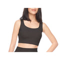 Black - Front - Lookus Womens-Ladies Roda Ribbed Sports Bra