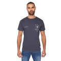 Navy - Front - Duck and Cover Mens Harrell T-Shirt