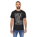 Black - Front - Duck and Cover Mens Carrillo Camo T-Shirt