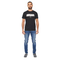 Black - Side - Duck and Cover Mens Davilo T-Shirt