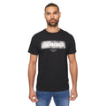 Black - Front - Duck and Cover Mens Davilo T-Shirt