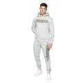 Light Grey Marl - Side - Crosshatch Mens Doddington Hoodie