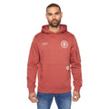 Red - Front - Duck and Cover Mens Keyaan Hoodie