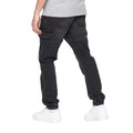 Black Wash - Back - Crosshatch Mens Malimore Cuffed Ankle Cargo Jeans