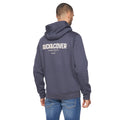 Navy - Back - Duck and Cover Mens Lewys Logo Hoodie