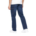 Dark Wash - Back - Crosshatch Mens Kremtap Cargo Jeans