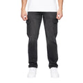 Black Wash - Front - Crosshatch Mens Kremtap Cargo Jeans