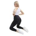 Black - Back - Lookus Womens-Ladies Alina Soft Touch Leggings