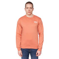 Brick Red - Front - Henleys Mens Scripthen Crew Neck Sweatshirt