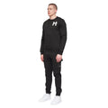 Black - Side - Henleys Mens Moorehen Crew Neck Sweatshirt