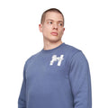 Deep Blue - Side - Henleys Mens Moorehen Crew Neck Sweatshirt