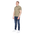 Dusty Olive - Side - Henleys Mens Moorehen Polo Shirt