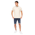 Off White - Side - Crosshatch Mens Mapouts Polo Shirt