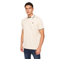 Off White - Front - Crosshatch Mens Mapouts Polo Shirt