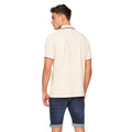 Off White - Back - Crosshatch Mens Mapouts Polo Shirt