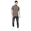 Grey - Side - Crosshatch Mens Britmane Polo Shirt