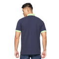 Navy - Back - Crosshatch Mens Cratmoore Polo Shirt