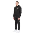 Black - Side - Henleys Mens Tapehen Hoodie