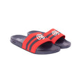 Red - Front - Crosshatch Mens Hamlax Sliders