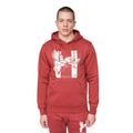 Deep Red - Front - Henleys Mens Curveball Hoodie