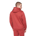 Deep Red - Back - Henleys Mens Curveball Hoodie