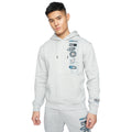 Light Grey Marl - Front - Crosshatch Mens Pepperhill Hoodie