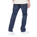 Dark Wash - Back - Crosshatch Mens Bandol Straight Leg Jeans