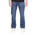 Stone Wash - Front - Crosshatch Mens Bandol Straight Leg Jeans