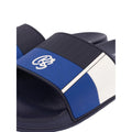 Blue - Side - Crosshatch Mens Rentrays Sliders