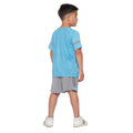 Blue-Sharkskin - Back - Kings Will Dream Childrens-Kids Zadar T-Shirt & Shorts Set