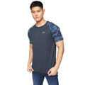 Navy - Front - Crosshatch Mens Cramdark Camo T-Shirt