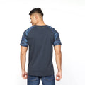 Navy - Back - Crosshatch Mens Cramdark Camo T-Shirt