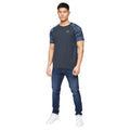 Navy - Side - Crosshatch Mens Cramdark Camo T-Shirt