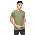 Olive - Front - Crosshatch Mens Cramdark Camo T-Shirt