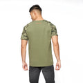 Olive - Back - Crosshatch Mens Cramdark Camo T-Shirt