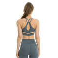 Slate Green - Back - Lookus Womens-Ladies Amaya Sports Bra