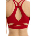 Red - Back - Lookus Womens-Ladies Amaya Sports Bra